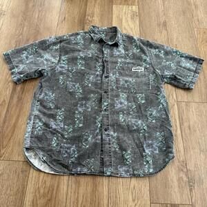 Vintage 90s Geometric Art Button Shirt Lunch Break AOP